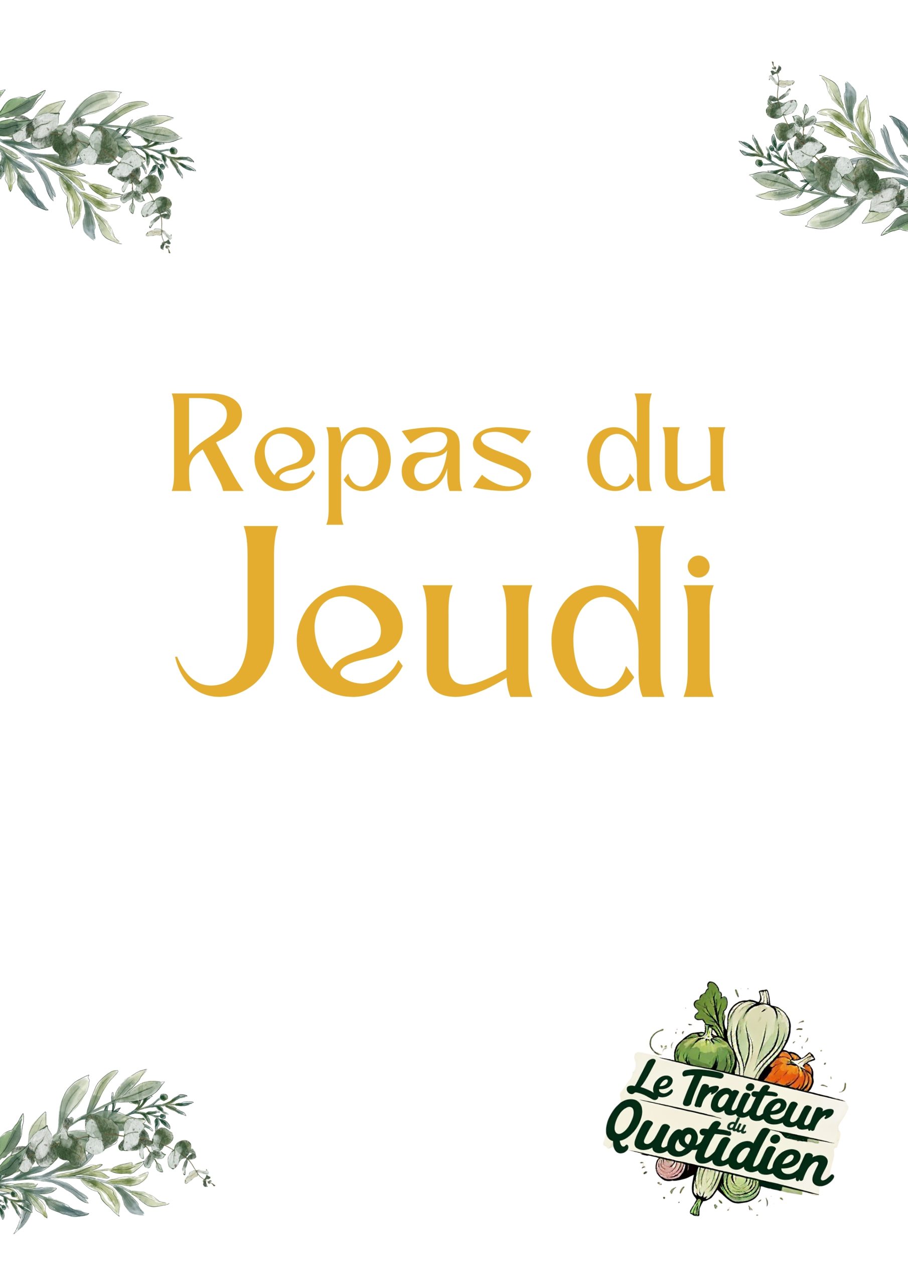 Repas du jeudi